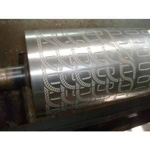 China PVC Car Mat / Cushion Leather Embossing Roller With 45# Seamless Pipe on sale