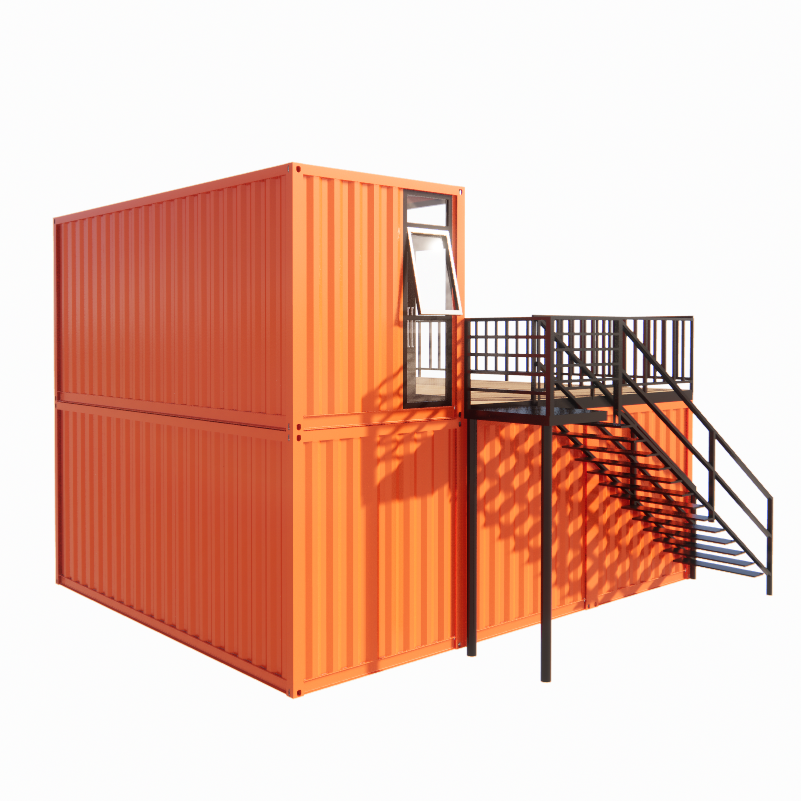Prefab Shipping Container Pop Up Coffee Shop Restaurant Wall Options of 50/75/100mm Wave Sandwich Panel