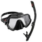 Tempered Glass Lens Diving Mask Junior Snorkel Set Silicone PC PVC