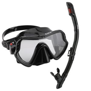 Quality Tempered Glass Lens Diving Mask Junior Snorkel Set Silicone PC PVC wholesale