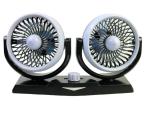 Twin Head 5 Inch 12 Volt ABS Rechargeable Electric Fan