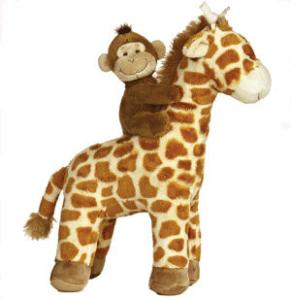 Quality Lovely Giraffe with babay Monkey Plush Toys wholesale