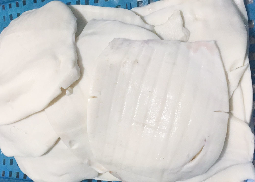 Frozen Boiled Giant Squid fillet Darumar Thickness 6-12mm Brc Certification produced in Chinese factory