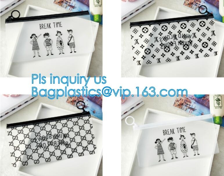 underwear packing slider zipper bags with hanger, Cosmetic k clear bubble bags, Manufacturer Clear Vinyl Slider Ba