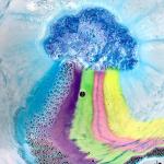 Essential Oil Bath Salts , Organic Rainbow Bath Bomb For Kids