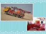 Truck mounted drilling rig testing in desert TST-150