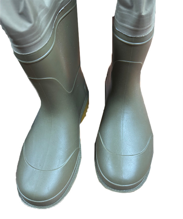Felt Nylon / Taslan Wading Boots Torso Boots Fishing Boots Vulcanized Sole Light Comfortable Waterproof For Rivers