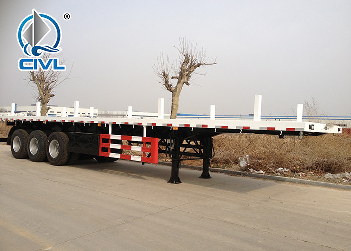 40 Feet Container Carrying flatbed Semi Trailer Trucks With JOST Landing Leg
