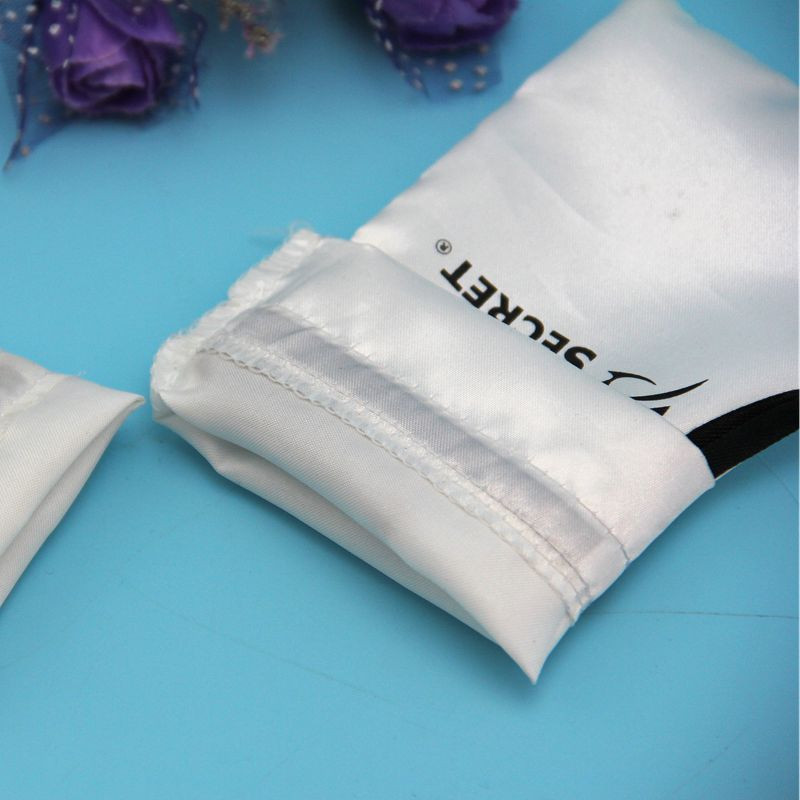 Colored Hair Bags For Hair Extension , Portable Satin Drawstring Gift Bags