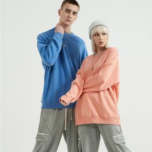 Quality 100% Cotton Fleece Blank Oversized Sweatshirts Mens Hoodies Streetwear wholesale