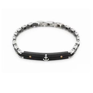 Quality Mens Black Hip Hop Stainless Steel Bracelet For Men With High End And Special Design wholesale
