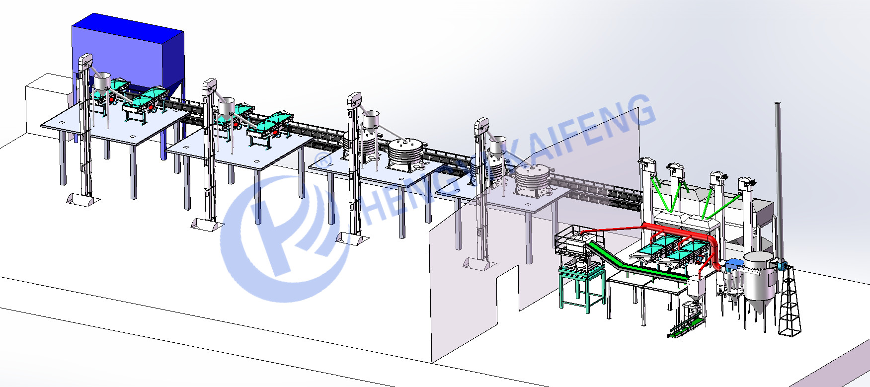 Efficient Handling Material Conveying System Industrial Conveying System Mechanical