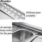 SS304 Countertop Pizza Prep Refrigerator Station 210W Antiwear