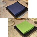 Water Blue 1/4FLD 25Ct Color Paper Napkin Airlaid Restaurant Use