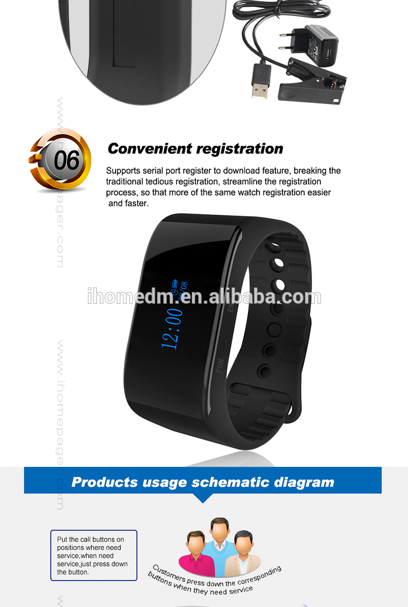 clothing factory wireless electric calling bell on tailers operation desk to call manager for assistance