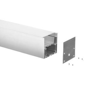 Quality Decorative Aluminium Extrusion Profiles Suspended 80*80mm Housing For LED Lights wholesale