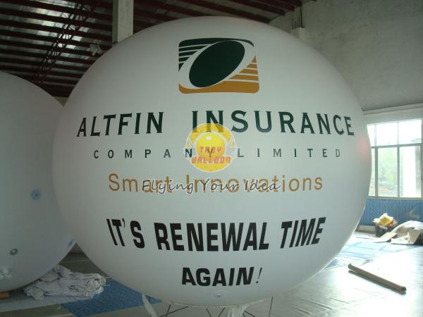 Huge Waterproof advertising balloons with two sides digital printing for