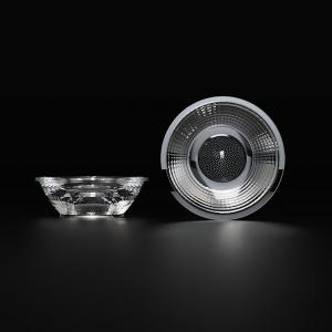 Quality 88% Efficiency 24 Degree SMD LED Lens For Ceilling Lamp Diameter 55mm wholesale