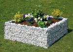 Zinc Aluminum Alloy Square Gabion Basket Planter 100x100x40cm
