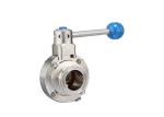 Clamp End Butterfly Stainless Steel Sanitary Valves Welding Threaded Screwed