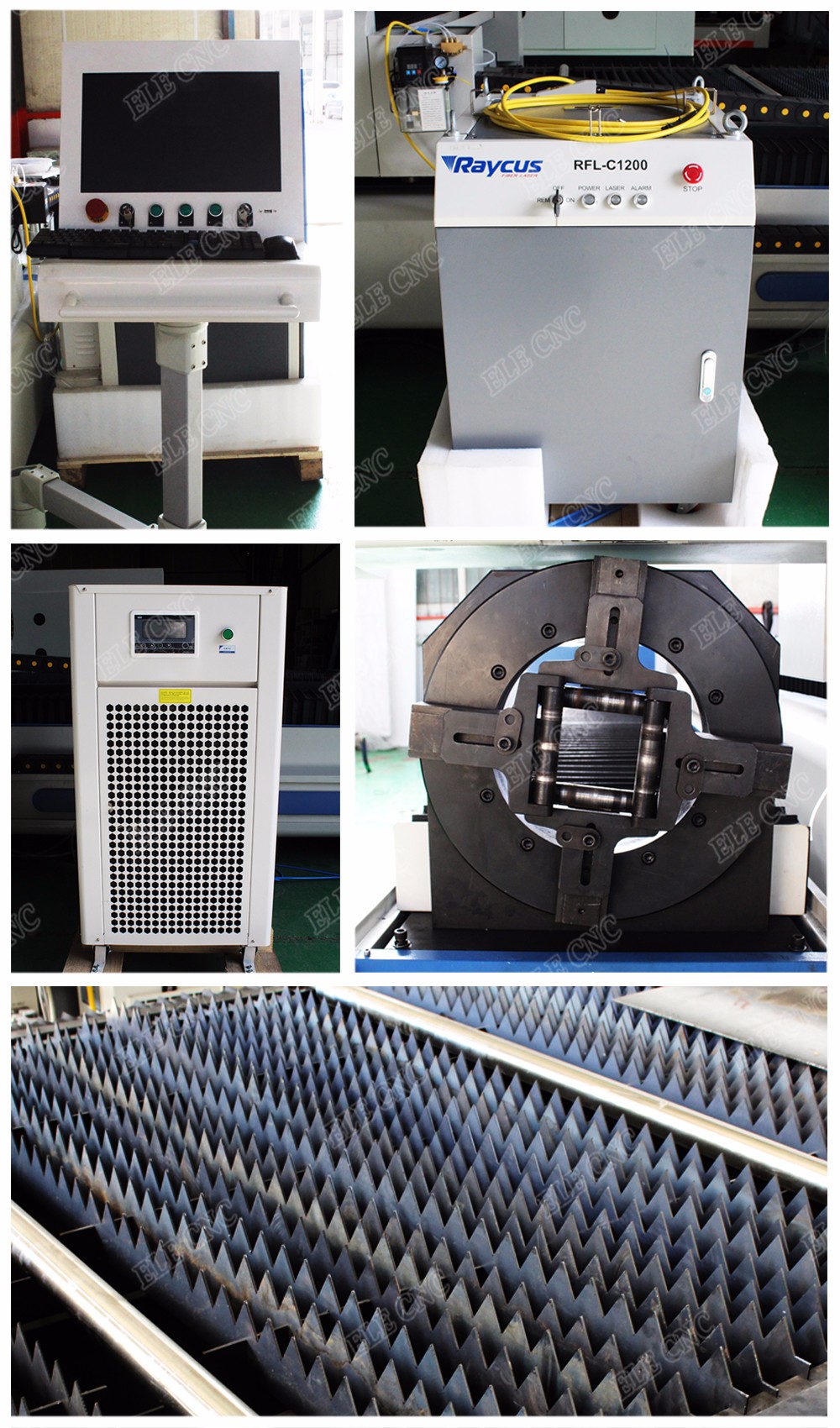 1530 Stainless Steel Cutting Machine Fiber Laser Machine Cypcut Controller