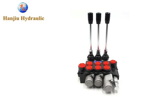 High Efficiency Hydraulic Flow Valve 4 Ways Monoblock Hydraulic Directional