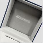 LUXURY BLUE PU H ROLL Cushion Watch Packaging Box Grey Velvet Inside
