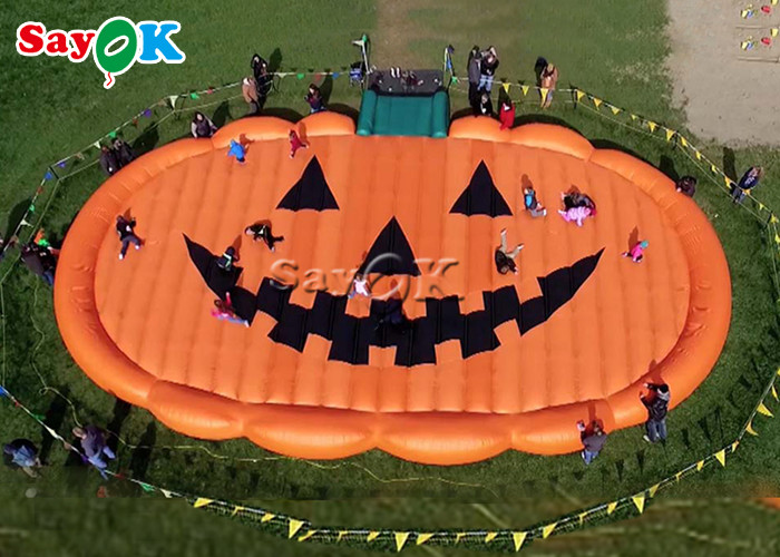Customized Outdoor Inflatable Pumpkin Jumping Pad For Kids