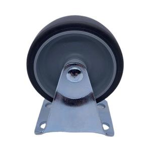 Quality 75mm Grey TPR Tread Rigid Plate Light Duty Casters Wheels For Factory wholesale