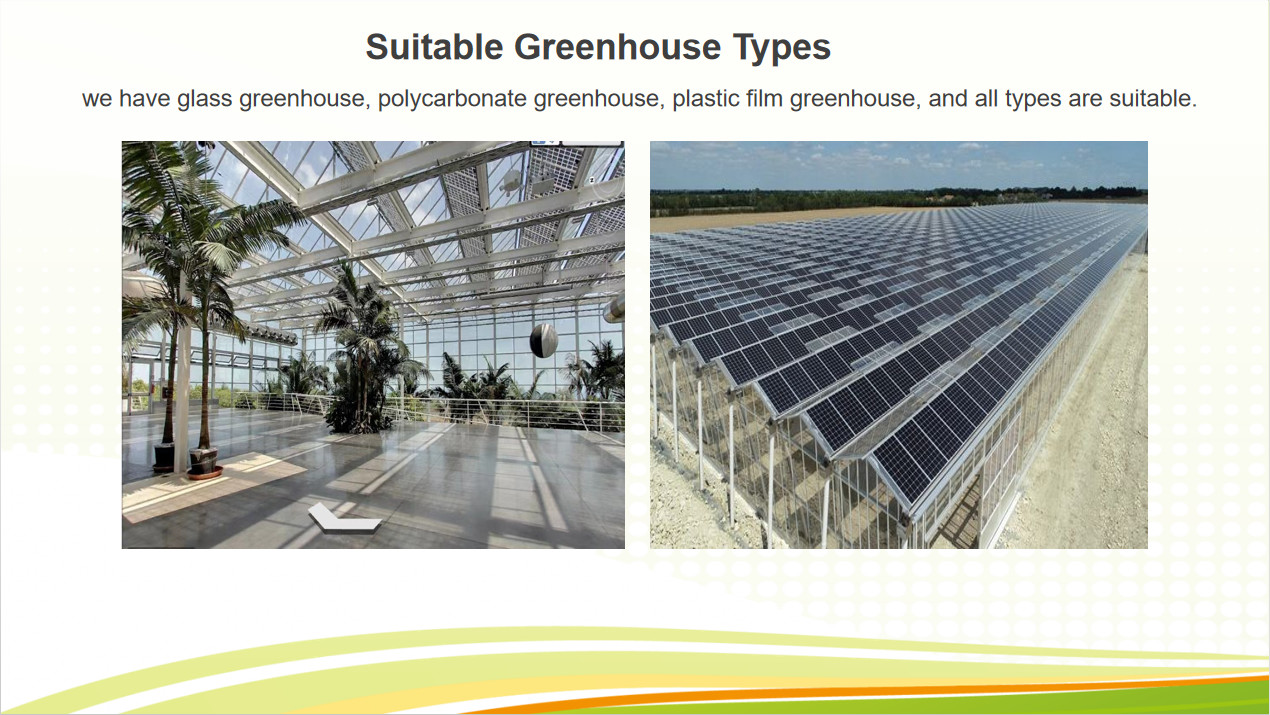 Double Layers Glass Cover Photovoltaic Greenhouse Solar Panel Greenhouse