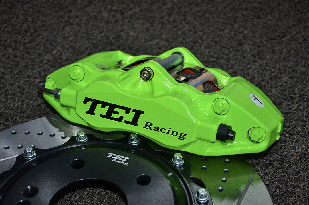 Four Piston Caliper TEI Racing Big Brake Kit Perfect Fit For Kia K3 Front Wheel