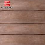 Waterproof faux concrete wall panels with wood grain