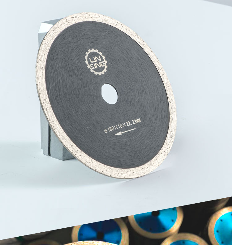 Cold Press 8 Inch Continuous Diamond Saw Blade for Ceramic Tile Asphalt Cutting Good