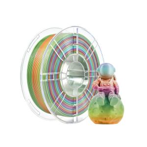 Quality 3D Printing Filament 1kg silk Rainbow PLA Filament Plus 1.75mm PLA Silk Filament wholesale