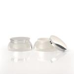 Plastic 15g 30g 50g Double Wall Cosmetic Cream Jars