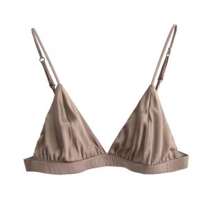 Quality Women Underwear Sexy Mulberry Silk Bra Plain Lightweight Silk Fabric wholesale