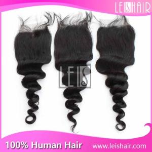 Quality new fashion cheap brazilian 4*4 lace closure wholesale