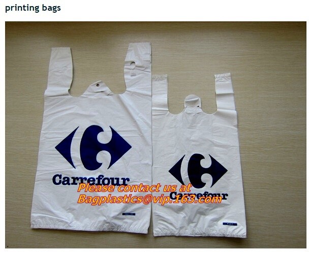 Wholesale Factory Compostable Biodegradable Plastic T-Shirt Bags,Biodegradable Compostable T Shirt Garbage Bags On Roll