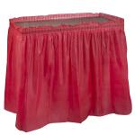 Disposable Plastic Table Skirt for Kitchen Dining Catering Wedding Birthday