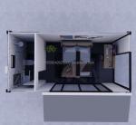 Hotel Accommodation 20ft Prefabricated Detachable House with Galvanized Steel
