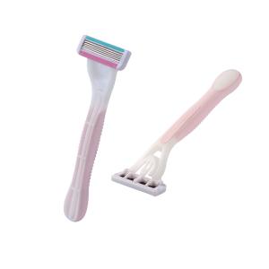 Quality Excellent Material 5 Blade Razor For Ladies , Easy Rinse Design Ladies Travel Razor wholesale
