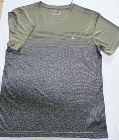 Short Sleeve 100% Polyester Breathable Mens Crew Neck T Shirt For Tennis