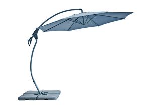 Quality Aluminum Bend Offset Outdoor Hanging Umbrella With Base φ250x245cm Size wholesale
