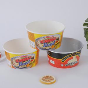 Quality Personlized Printed Cardboard Bowls 860ml Salad Bowl Salad Bowl Kraft PLA Lined wholesale