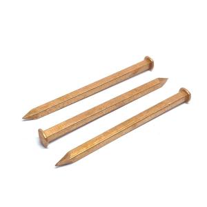 Quality 38MM 2.6X 2.6MM Square Nails For Wooden Boat , Rose Head Copper Nails wholesale