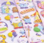 Children'S Cartoon 3d Three Dimensional Stickers Cute Bubble Stickers Powerful