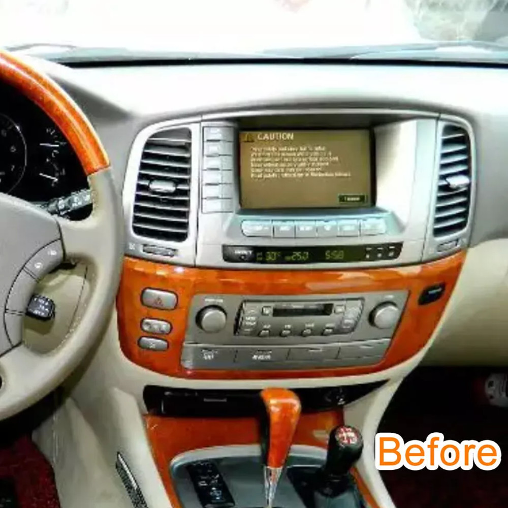 Tesla Vertical Screen Android Car Radio Multimedia 12.1in For Toyota LC100 2002-2007