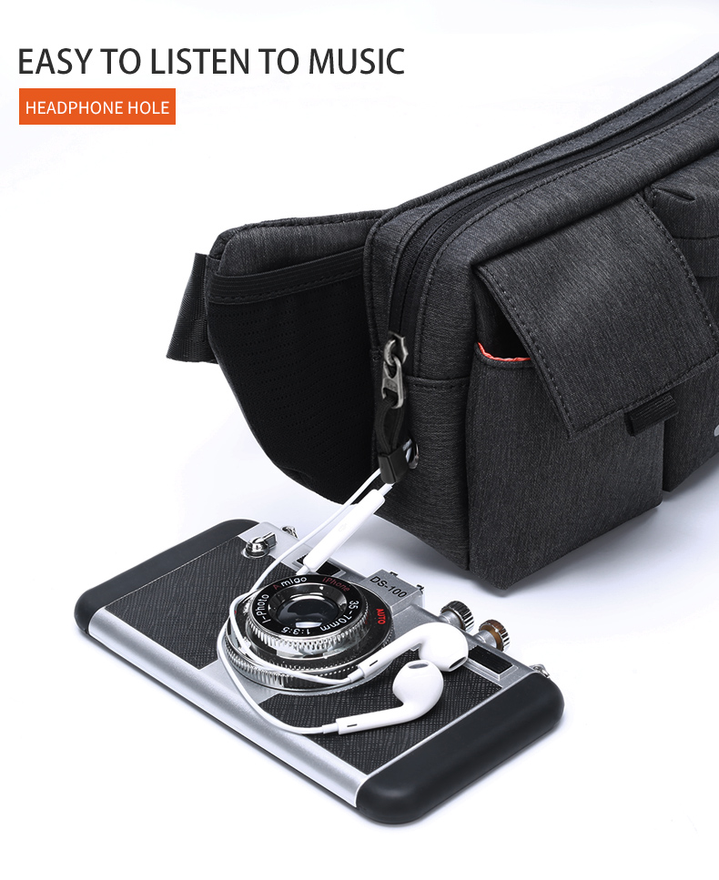 Fashionable Pillow Shape Waterproof Waist Bag For Men OEM & ODM
