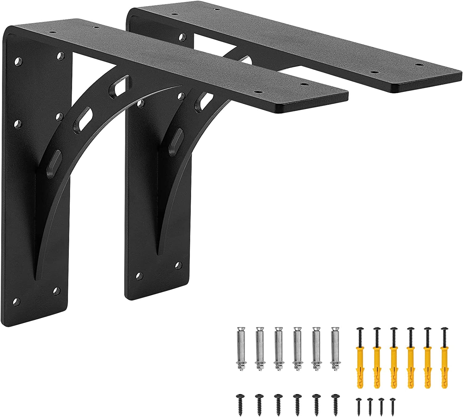 15x24inch Heavy Duty Alloy Metal Fireplace Mantel Brackets Countertop Support Brackets