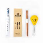 Kraft Paper Customized Disposable Chopsticks Knife Fork Cutlery Dinnerware